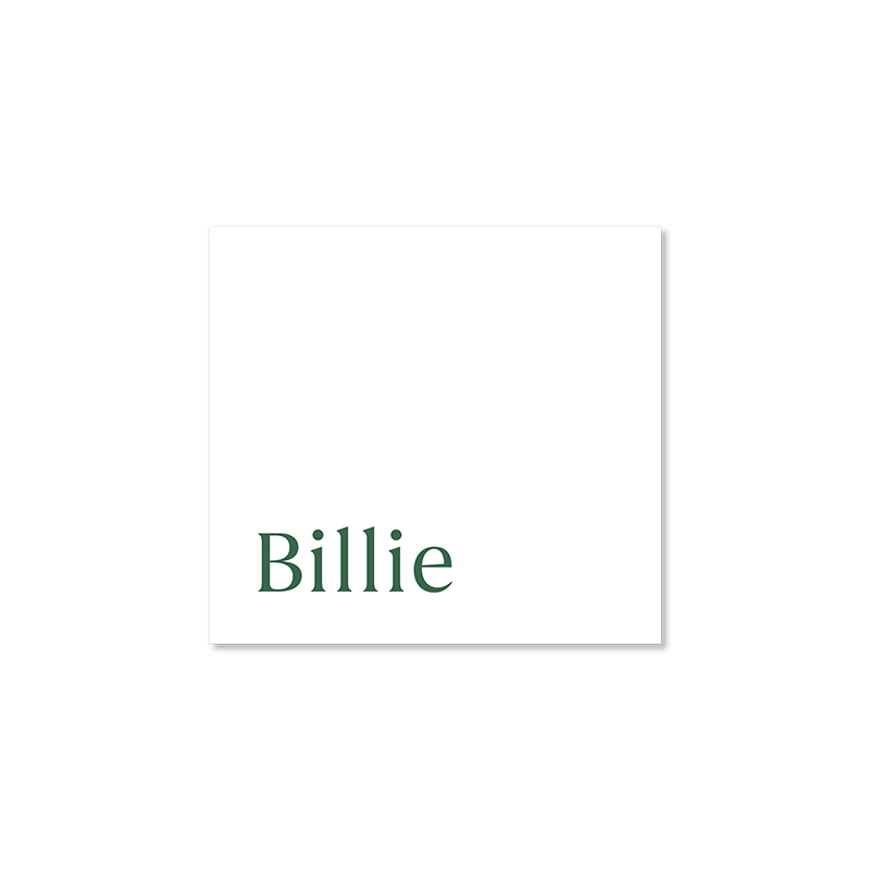 Billie geboortekaart
