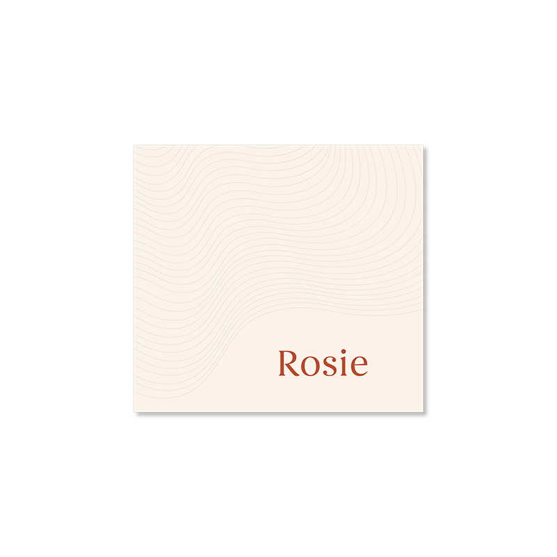 Rosie geboortekaart